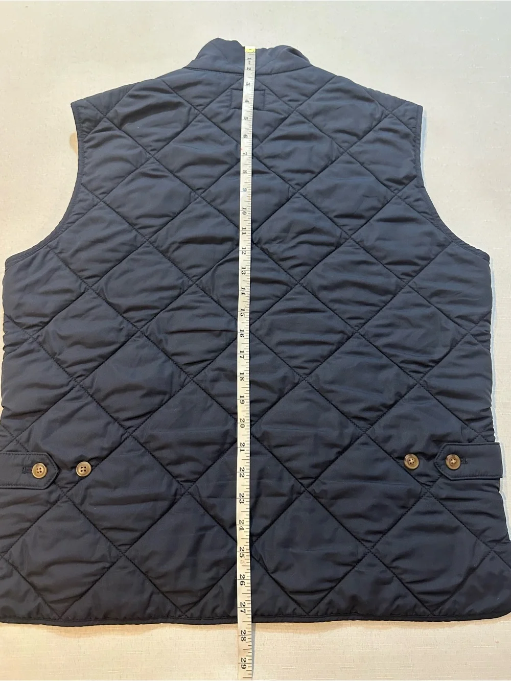 J.Crew Quilted Navy Vest Men’s Medium